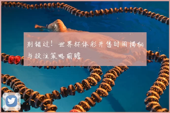 别错过!世界杯体彩开售时间揭秘与投注策略前瞻