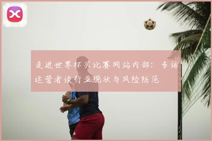 走进世界杯买比赛网站内部:专访运营者谈行业现状与风险防范